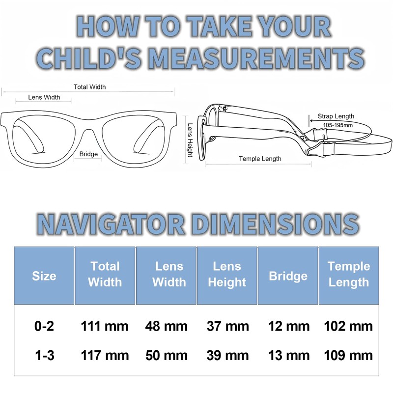 Baby Toddler Sunglasses with Strap Polarized Flexible for Newborn Infant