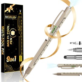 Stocking Stuffers for Adults Dad Gifts from Daughter Son Wife, 9 in 1 Multitool Pen Gifts for Him, Cool Gadgets for Men 2024, Christmas Birthday Gift for Men Dad Grandpa, Gift for Men Who Want Nothing