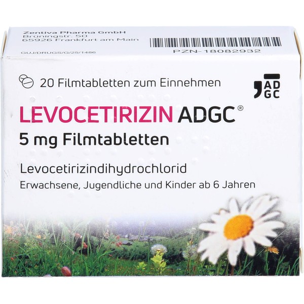 Nicht vorhanden Levocetirizin Adgc 5mg Fta, 20 St FTA