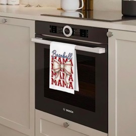 BlissfulAbon Baseball Mom Gifts Kitchen Towels 16x24 Inch, Baseball Mom Lovers Fans Players Gifts Hand Towels for Bathroom Decor, Sport Lover Gift Dish Towel Drying Cloth for Kitchen