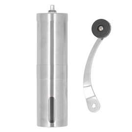 Manual Coffee Grinder Stainless Steel Conical Burr Bean with Hand Crank Adjustable Settings Fine to Coarse for Camping Travel