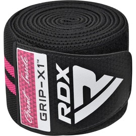 RDX - Par de rodilleras para levantamiento de pesas, correas elásticas para gimnasio, entrenamiento, fitness, sentadillas, levantamiento de potencia, 