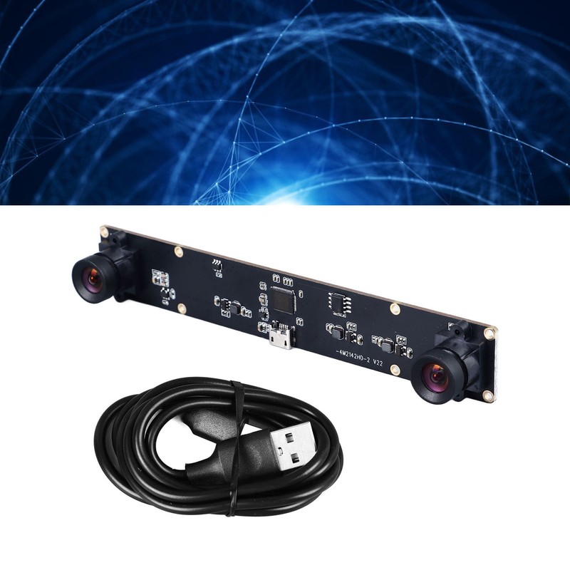 USB Camera Module 4MP 1080P Dual Lens Synchronization Webcam Board