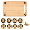 8 Pcs Brass Cutting Board Feet 1.18 x 0.39 Inch