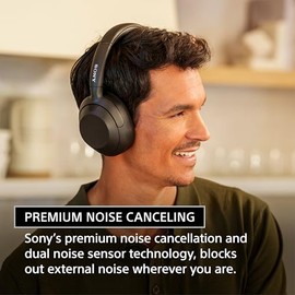 Sony ULT Wear Auriculares Bluetooth supraaurales con cancelacin de Ruido, 30 Horas de batera, Bajos potentes, Control por Voz Alexa, Negro ULT900N    