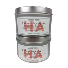 Trader Joe's Honeycrisp Apple Scented Candle, Bundle Two