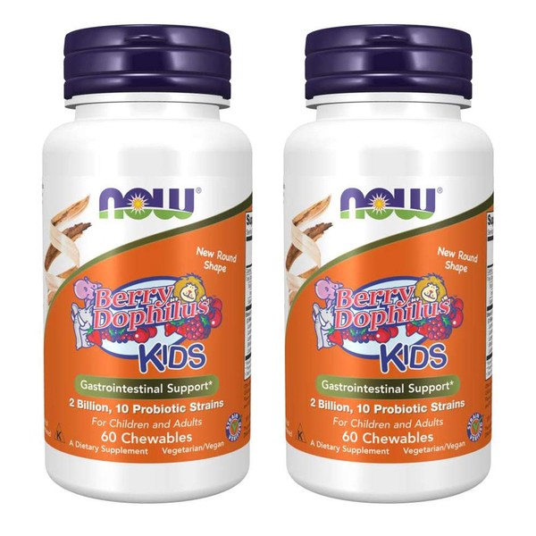 NOW Foods BerryDophilus, 60 Count (Pack of 2)