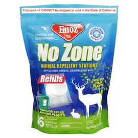 Enoz No Zone Animal Repellent Station Refills, 16 Count