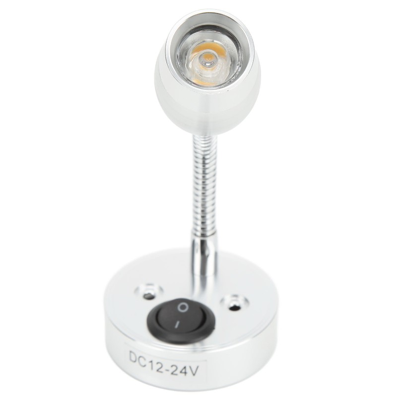 RV LED Light 12‑24V Boat Bedside Reading Lamp Adjustable Wall