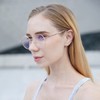DUCO Mode runder Rahmen Blaulicht blockierende Computerspielbrillen Lesebrillen für Frauen