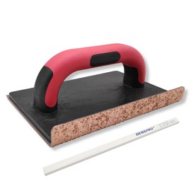 DEWEPRO® Carbide Sanding Board Made of Tungsten Carbide with Angled Side and 2-Component Handle - Grit K36 - Suitable for Roughing Masonry etc. - Includes 1 x DEWEPRO Pencil