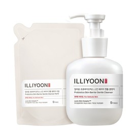 Illiyoon Probiotics Skin Barrier Gentle Cleanser Feminine Cleanser 300ml + Refill 250ml Set, 1 Piece / 일리윤 프로바이오틱스 스킨 배리어 젠틀 클렌저 여성청결제 300ml + 리필 250ml 세트, 1개