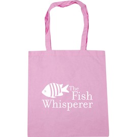 Hippowarehouse The Fish Whisperer Tote Shopping Gym Beach Bag 42cm x38cm, 10 litres