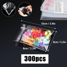 Lonely high heels 300 Stück Zellophantüten Klein Selbstklebend Plastiktüten 8x8 cm Cellophantüten Transparent OPP Tütchen Tütchen Selbstklebend Flachbeutel Weihnachten Tüten für Keksen Süßigkeiten Nüssen Schmuck