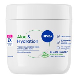 NIVEA- Crema corporal de aloe e hidratación 13,52 oz (1)