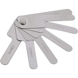 1Pc Silver Dental Orthodontic Interproximal Enamel Reduction Stainless Steel Ipr Gauge Ruler 0.1-0.5 Mm, Metric and Imperial Measuring Tool, Measuring Devices, Health and Household Oral