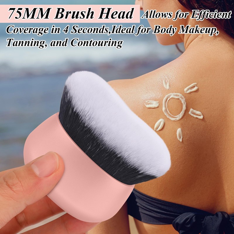 GloréBrochas 75MM Extra Large Self Tanner Kabuki Makeup Brush –