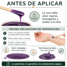 Cera Española para depilar Apigreen 250GRS - |Piel Sensible | Bikini, Rostro, Piernas, Barba | Depila sin dolor | Eficaz en todo tipo de vello (Clorof