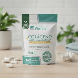 Colageno Y Acido Hialuronico Con Magnesio Marino 60caps Se Neutro                                                                                     