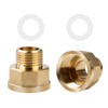 TICFOX Reducer 1/2 Inch Outer x 3/4 Inch Inner Brass