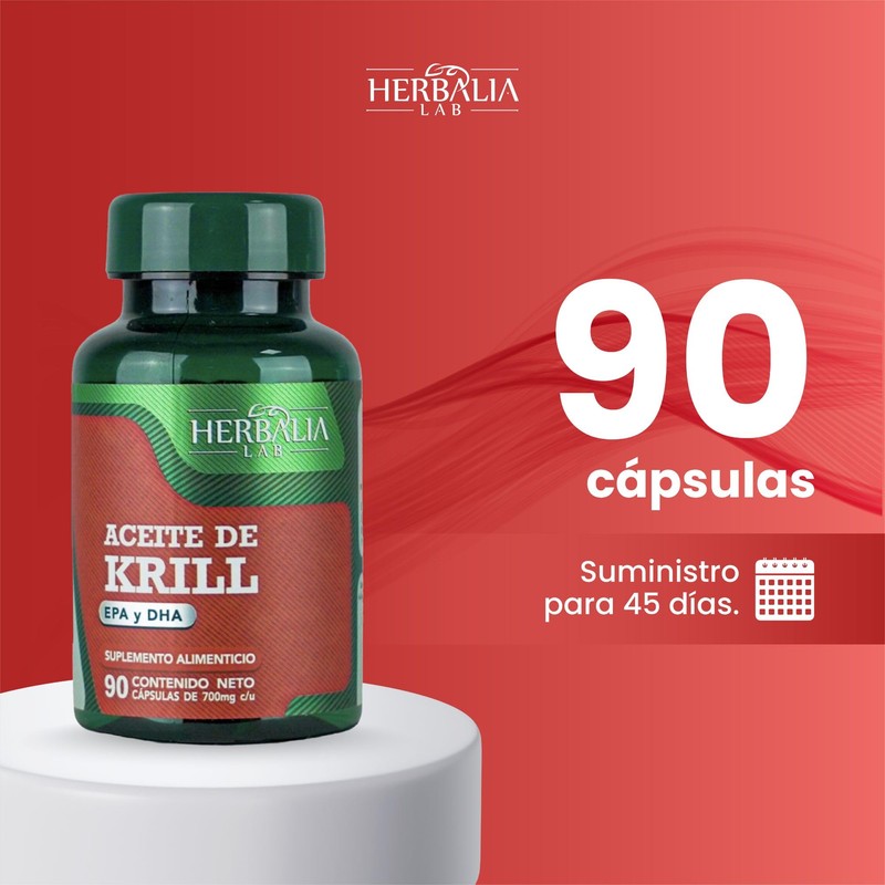 Aceite de Krill Puro Herbalia Lab - Rico EPA y