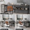 Unikito Reversible L Shaped Desk with Magic Power Outlets and