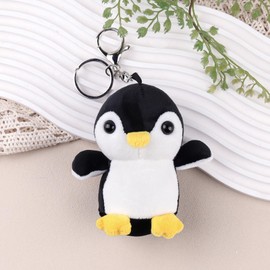 ANBOOR 4.3 inch Stuffed Animal Penguin Plush Toy - Soft Cuddly Toy as Party Gift, Classroom Reward, Goodie Bag Filler & Animal Gift for Children (Black)