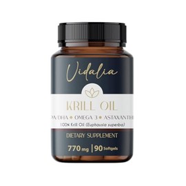 Aceite de Krill Antártico 770 mg | 90 Softgels | Omega-3 Concentrado con Fosfolípidos, Astaxantina y Colina | Digestión Suave | Sabor Neutro, Sin Gust