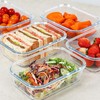 KOMUEE 30 oz 5 Pack Glass Meal Prep Containers, Glass