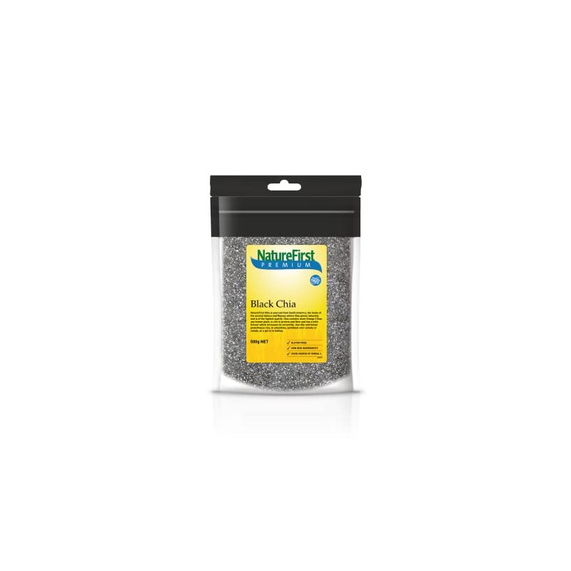 NatureFirst Black Chia Seeds, 500 g