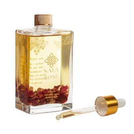 SAFA Rosé Oil - Organic Oil for Face, Body, Hair, Nails & Aromatherapy | Natural Blend of Bulgarian Damask Rose, Moroccan Argan, Sweet Almond, Vitamin E, & Apricot Oil | Moisturizer for Women & Men
