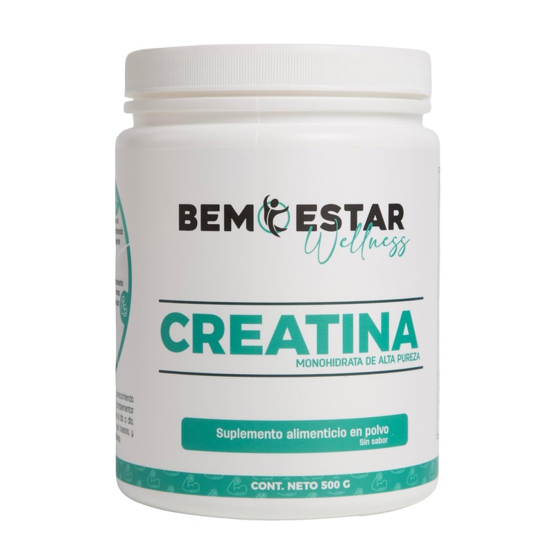 Creatina Monohidratada de Alta Pureza En Polvo Sin Sabor 500