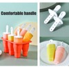 Collapsible Sicles Molds 6 Ice Makers Silicone Ice Molds Reusable