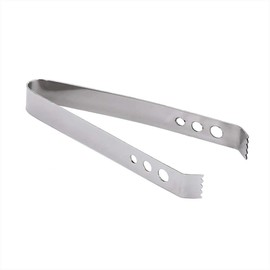 NKlaus 9685 Charcoal Tongs Smoking Tongs Handmade Stainless Steel Length 16.5 cm