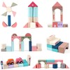 CICITOYWO Wooden Building Blocks Set Wood Kids Construction Stacker Stacking