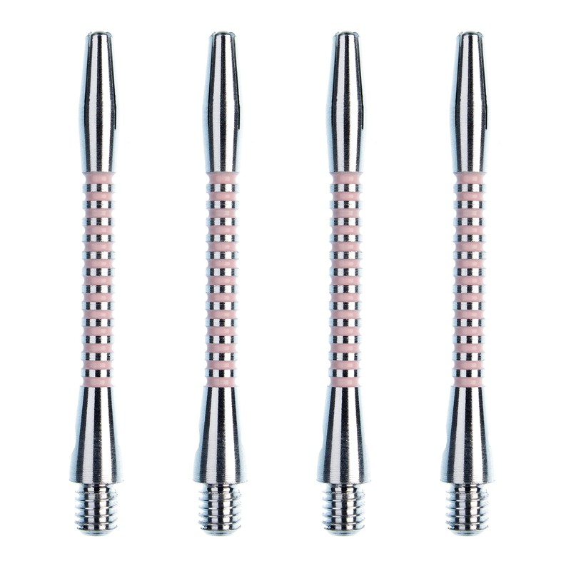 WINMAU Black, Pink and Silver Aluminium Dart Shafts (Stems) in