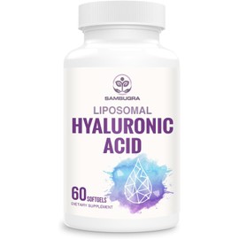 Liposomal Hyaluronic Acid 1000mg, High BioavailabilityHyaluronic Acid Capsules, Dietary Supplement Support Skin and Bones, 60 Capsules