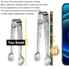 HINMAY 6PCS Mini Serving Tongs 5-Inch Small Sugar Tongs, Tiny