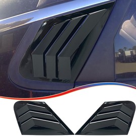 MUXEE Window Louver 2Pcs Side Vent Window Louvers for Kia Optima 2016 2017 2018 2019 2020, ABS Print Sport Window Decorative Covers, Exterior Trim Accessories - Bright Black