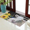 US Flag American Farm Cow Sunflower Door Mats Traps Dirt