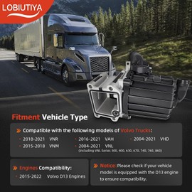 LOBIUTIYA 22877306 Crankcase Ventilation Oil Separator Compatible with 2015-2022 Volvo D13 Engines + Gasket 20532891, Replaces OE 21373547 22877306, Crankcase Oil Separator Kit with Gasket and Gloves