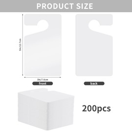 200 Pcs Blank White Parking Permit Hang Tag Car Rider Tags for School 3 x 5 in Parking Passes Placard Hang Blank Temporary Parking Permit Large Thick Parking Pass Hangtags for Car Rear View Mirror