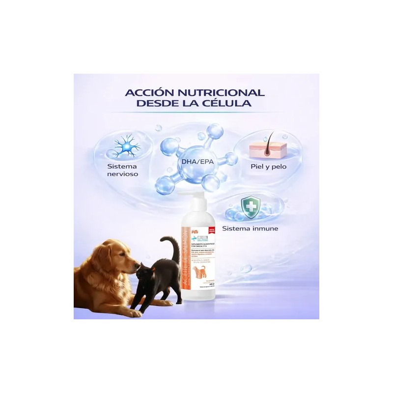Aceite De Salmón Omega 3 Y 6 Para Perros Y