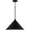 Capital Lighting 351311MB Alden Modern Industrial Metal Cone with White