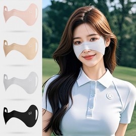 Summer Half Mask for Women: Cool Golf, Tennis & Running Spot Prevention Black 2ea