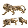 iplusmile Metal Lion Ornament Realistic Lion Figurine for Home Decor