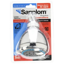 Sanplom 8490 Regadera Ahorradora de Agua, 3 Funciones