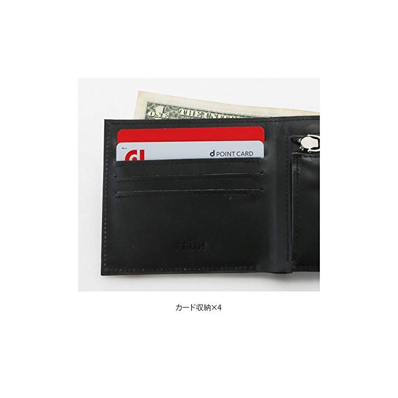 FRUH Men's Bifold Wallet, Bridle Leather, Dark Green