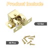 sourcing map 12Pcs Cabinet Latch Double Roller Catch, Lock Stop