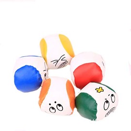 Jonglierbälle,5 Pack Mini Beanbags-Jonglierbälle Emoji Jonglierball Weiche für Anfänger Jungen Mädchen Kinder Erwachsene